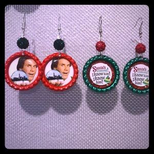 Buddy the elf earrings 2 pack